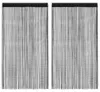 Rideaux à fils 2 pcs. 140 x 250 cm Noir Voir les images du produit 8