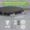 banjado Design WC Sitz Anthrazit mit Absenkautomatik MDF Produktbild-Vorschau 4