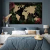 MuchoWow® Poster Weltkarte - Blumen - Tropische Pflanzen Produktbild-Vorschau 4