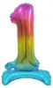 Palloncino in foil con il numero 1 colorato, 74 cm Anteprima dell’immagine prodotto 5