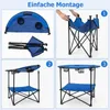 GOPLUS Campingtisch klappbar, Ø72cm Picknicktisch Produktbild-Vorschau 4