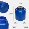 Garronda 50 Liter BPA-freies quadratisches Fass und Produktbild-Vorschau 3