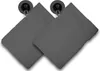 2er Set Waschhandschuhe Waschlappen anthrazit graphit 16x21 Produktbild-Vorschau 1