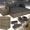 Rattan Lounge San Domino mit Aluminiumgestell für 2 bis 4 Produktbild-Vorschau 4