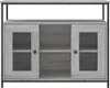 The Living Store Sideboard Grau Sonoma 100x35x80 cm Produktbild-Vorschau 7
