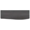 Wandregal Dunkelbraun 60x20x4 cm Massivholz Eiche Behandelt Produktbild-Vorschau 3