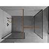 Mexen Kioto Duschwand Walk-in 120 x 110 cm, schwarzes Produktbild-Vorschau 4