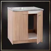 A kitchen cabinet with a sink and faucet, presented against a dark background with a decorative border. Produktbild-Vorschau