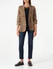 Pieces Boss 3/4 Printed Blazer Braun XS Damen Braun XS Produktbild-Vorschau 2