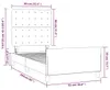 vidaXL Bettgestell mit Kopfteil Rosa 90x200 cm Samt Produktbild-Vorschau 6
