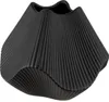 Gilde Vase, "Lamellen", Keramik, schwarz, VE 1, L. 22 cm, Voir les images du produit 3