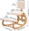 VEVOR Ergonomiczne krzesło kolanowe z grubymi, wbudowanymi Podgląd zdjęcia produktu 8