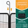 Parc à chiot/clôture 613783 noir 16 pcs, 2 portes, hauteur Voir les images du produit 4