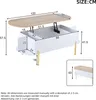 Merax Table basse avec plateau relevable, espace de Voir les images du produit 5