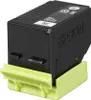A black Epson ink cartridge with a yellow plastic holder. Náhľad obrázku produktu