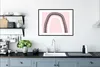 MuchoWow® Gerahmtes Poster Regenbogen - Minimalismus - Rosa Produktbild-Vorschau 4