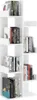 A white corner bookshelf filled with books. Náhled obrázku produktu