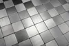 Mosaikfliese selbstklebend Aluminium silber metall metall Produktbild-Vorschau 2