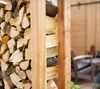 Westmann Étagère en bois de mélèze pour bois de cheminée Voir les images du produit 3