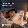 Tischventilator Leise 3 Windstufen 10 Stunden Laufzeit Produktbild-Vorschau 2