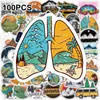 100 Stück Wasserdichte Sticker, Vintage Aufkleber, Geschenk Produktbild-Vorschau 3