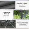Outsunny aluminiowy parasol wysięgnikowy LED solarny Ø300 Podgląd zdjęcia produktu 4