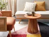 BELIANI Couchtisch Dunkelbraun Akazienholz Rund ⌀ 50 cm Produktbild-Vorschau 2