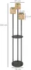 Outsunny Solar Stehlampe Rattan Solarlampen mit Lichtsensor Produktbild-Vorschau 3