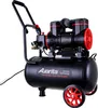 A black air compressor with red accents is shown against a white background. Produktbild-Vorschau