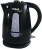 A black electric kettle on a white background. Produktbild-Vorschau