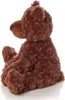 A brown teddy bear is sitting on a white background, viewed from the side. Anteprima dell’immagine prodotto