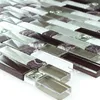 Mosaikfliesen Glas Marmor Lila Braun 3 Mix Format Produktbild-Vorschau 1