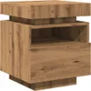 Noční stolek s LED osvětlením dub artisan 40 x 39 x 48,5 cm Náhled obrázku produktu 4