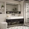 Set di mobili da bagno Lavabo in pietra sinterizzata Anteprima dell’immagine prodotto 1
