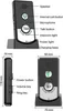 A product image showing an intercom device and its dimensions, with labels pointing to its features. Podgląd zdjęcia produktu