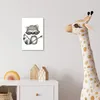 Wanddeko 20x30 cm - Kinder - Waschbär - Waldtiere, Deko, Produktbild-Vorschau 3