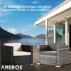 Poltrona lounge da giardino AREBOS in rattan polivalente | Anteprima dell’immagine prodotto 4