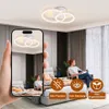 ZMH LED plafoniera plafoniera camera da letto 2 anelli Anteprima dell’immagine prodotto 6