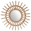 Miroir 'soleil' Rotin Diam.30cm Voir les images du produit 1