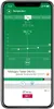 A smartphone screen displaying a temperature tracking app. Náhled obrázku produktu