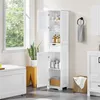 Yaheetech Badezimmerschrank schmal 170 cm Hochschrank Produktbild-Vorschau 2