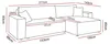 Gepolstertes Ecksofa CARLOS XL Cord Poso 06 Produktbild-Vorschau 7