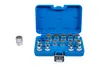 A set of socket wrenches in a blue case, with one socket wrench outside the case. Náhled obrázku produktu