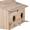 Relaxdays Nistkasten für Stare, natürliches Tannenholz, 2x Produktbild-Vorschau 6