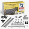 Solar Halterung Ziegeldach Montageset mit Klemmen Schwarz Produktbild-Vorschau 1