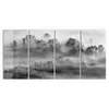 DEQORI Glasbild Echtglas 4x30x60 cm 'Nebelgeflüster' Produktbild-Vorschau 2