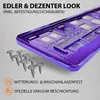 2 Stück Kennzeichenhalter Violett - Chrom Produktbild-Vorschau 3