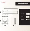 DOMINO Türgriff Drückergarnitur WC - Badezimmer Set | mit Produktbild-Vorschau 4