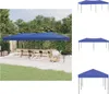 vidaXL Partyzelt Faltbar Blau 3x6 m -  Pavillons & Produktbild-Vorschau 1