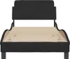 vidaXL Bedframe met hoofdeinde "Dover", zwart, 90x200 cm, Productafbeelding-voorbeeld 4